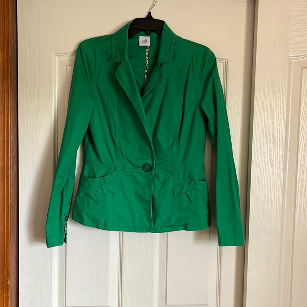 EUC cabi lightweight long-sleeve jacket with button detailing
